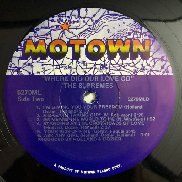 The Supremes : Where Did Our Love Go (LP, Album, RE)