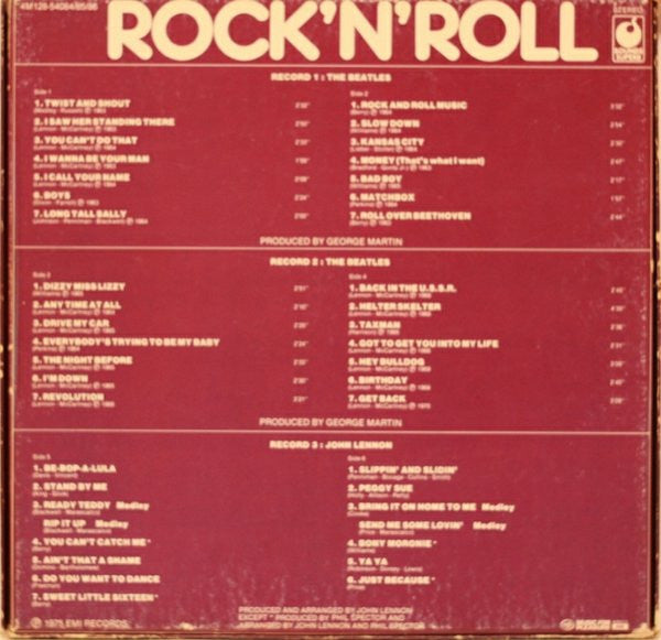 The Beatles & John Lennon : Rock'N'Roll (3xLP, Comp + Box)