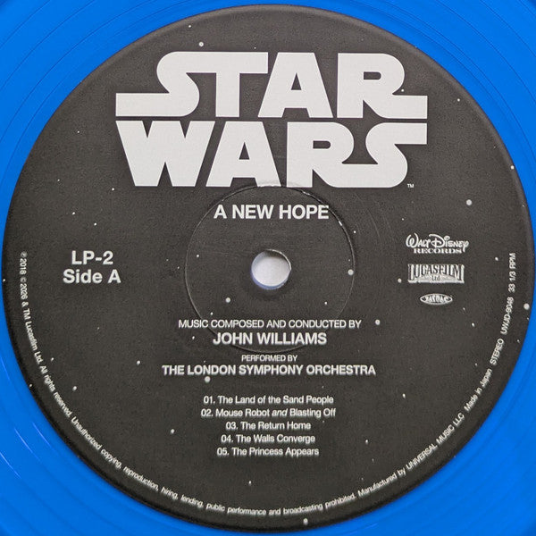 John Williams (4), London Symphony Orchestra : Star Wars: A New Hope = スター・ウォーズ / 新たなる希望 (2xLP, Album, Ltd, RE, RM, Blu)