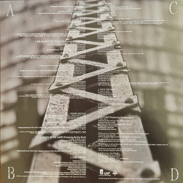 2Pac : Me Against The World (2xLP, Album, RE, 30t)