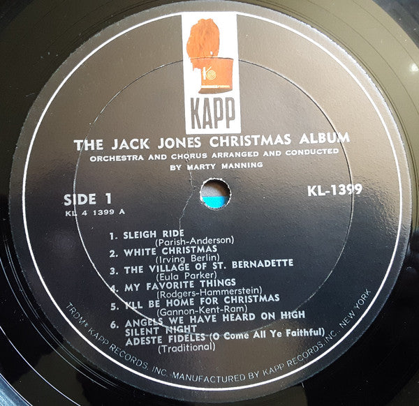 Jack Jones : The Jack Jones Christmas Album (LP, Mono)