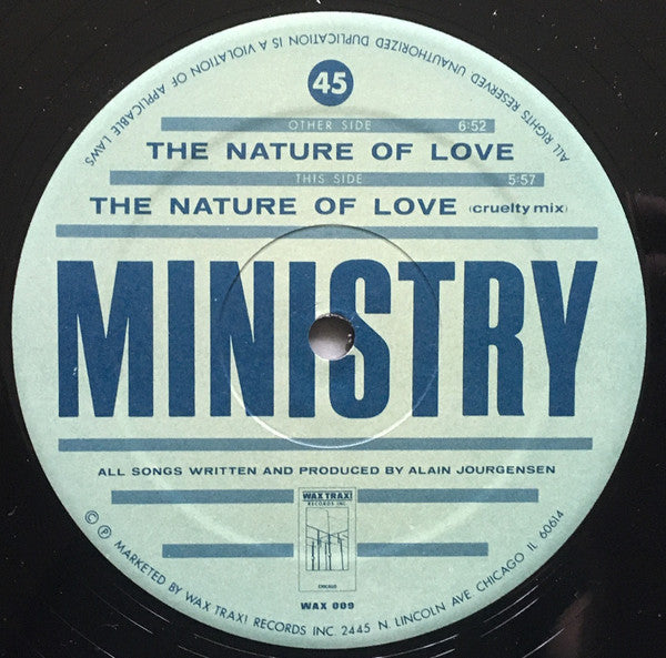 Ministry : The Nature Of Love (12", Single)