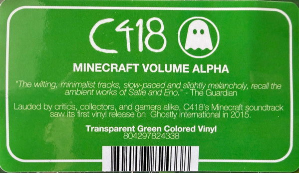 C418 : Minecraft Volume Alpha (LP, Album, RE, Gre)