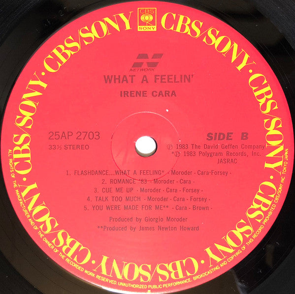 Irene Cara : What A Feelin' (LP, Album)