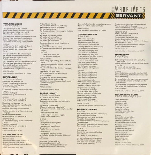 Servant (2) : Light Maneuvers (LP, Album)
