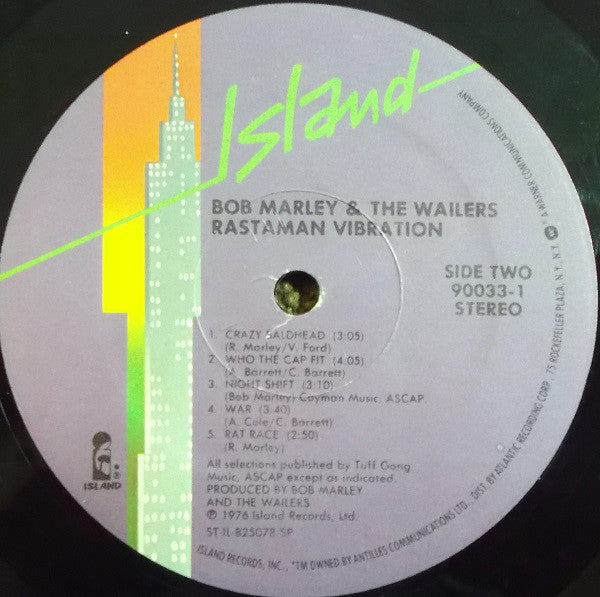 Bob Marley & The Wailers : Rastaman Vibration (LP, Album, RE, Spe)