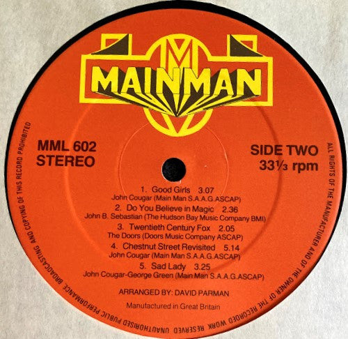 John Cougar Mellencamp : Chestnut Street Incident (LP, Album)