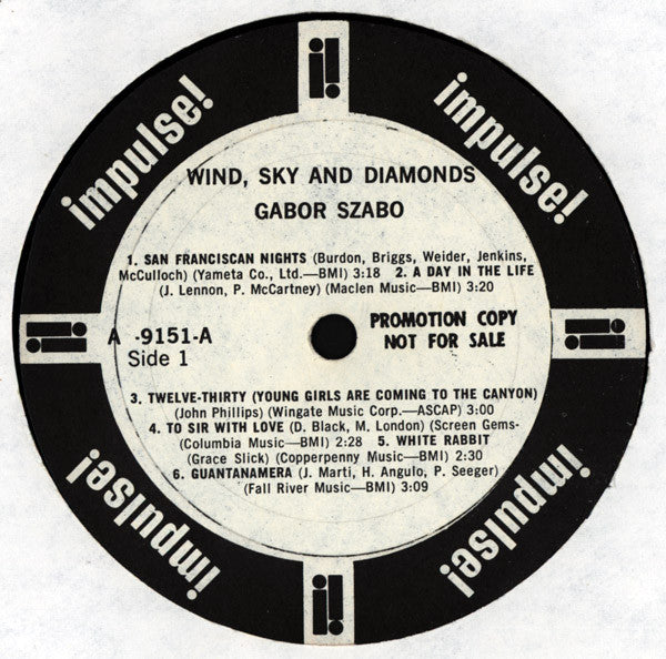 Gabor Szabo And The California Dreamers : Wind, Sky And Diamonds (LP, Mono, Promo)