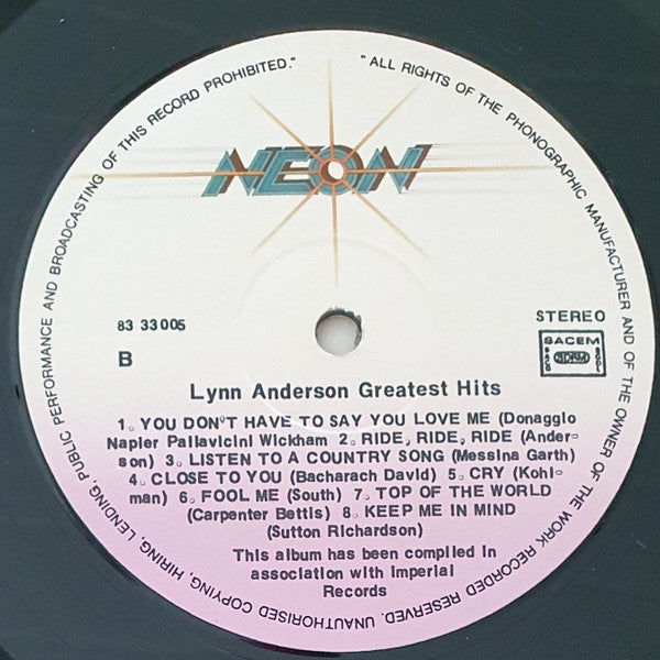 Lynn Anderson : Greatest Hits (LP, Comp)