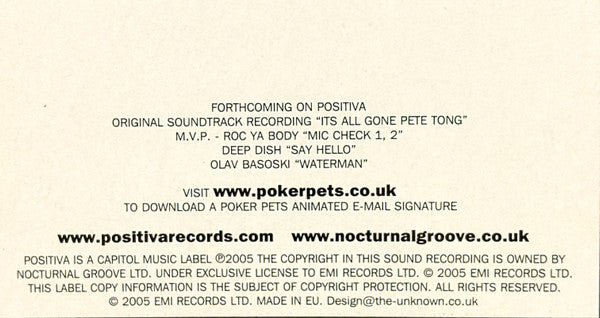 Poker Pets Featuring Nate James : Lovin' You (12")