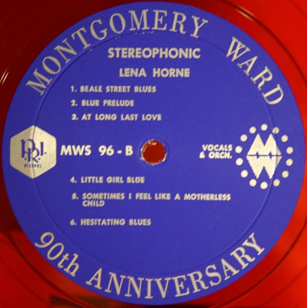 Lena Horne : Montgomery Ward 90th Anniversary (LP, Red)