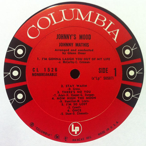 Johnny Mathis : Johnny's Mood (LP, Album, Mono)