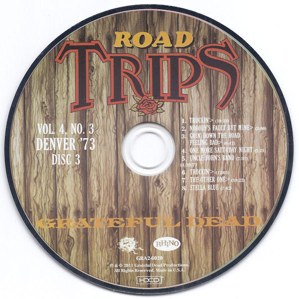 Grateful Dead* : Road Trips Vol. 4 No. 3: Denver '73 / Road Trips 2011 Bonus Disc (3xHDCD, Album + HDCD, Album)