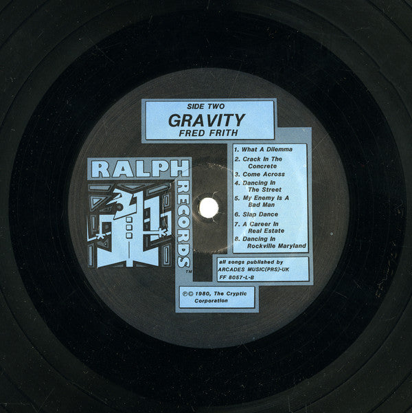 Fred Frith : Gravity (LP, Album)