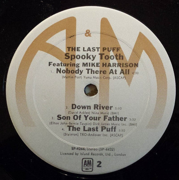 Spooky Tooth Featuring Mike Harrison (2) : The Last Puff (LP, Album, RE)
