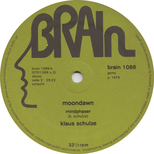 Klaus Schulze : Moondawn (LP, Album)