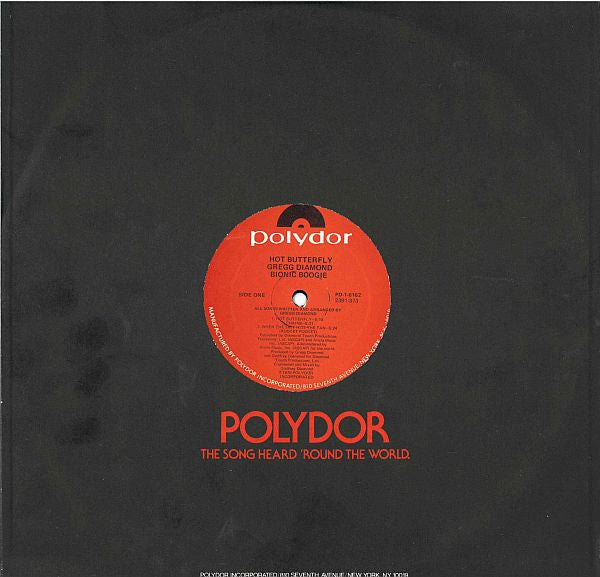 Gregg Diamond, Bionic Boogie : Hot Butterfly (LP, Album, GRT)
