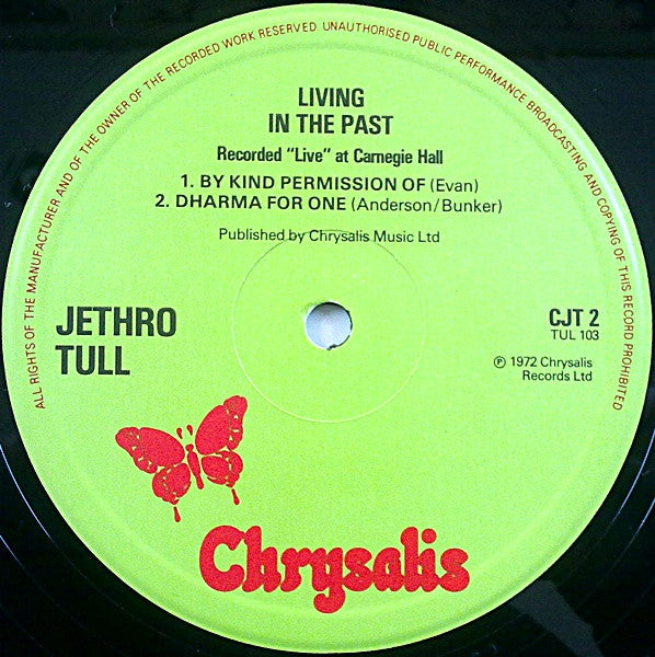 Jethro Tull : Living In The Past (2xLP, Comp, RE)