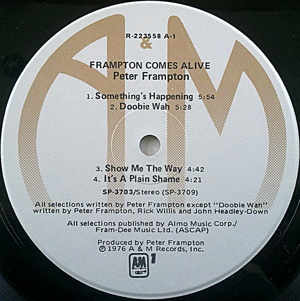 Peter Frampton : Frampton Comes Alive! (2xLP, Album, Club, RE)