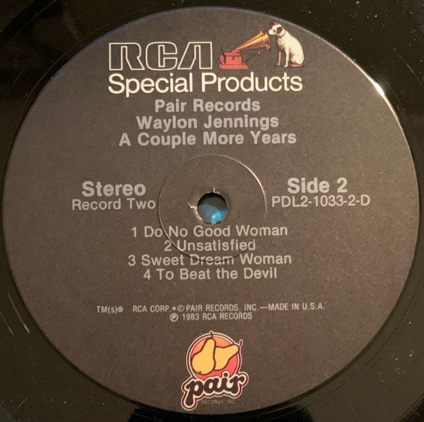 Waylon Jennings : A Couple More Years (2xLP, Comp)