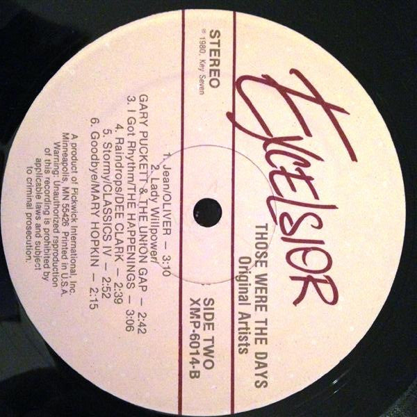 Various : Those Were The Days - Smash Hits By The Original Stars (LP, Comp)