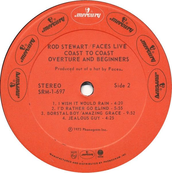 Rod Stewart / Faces (3) : Coast To Coast Overture And Beginners (LP, Album, Pre)