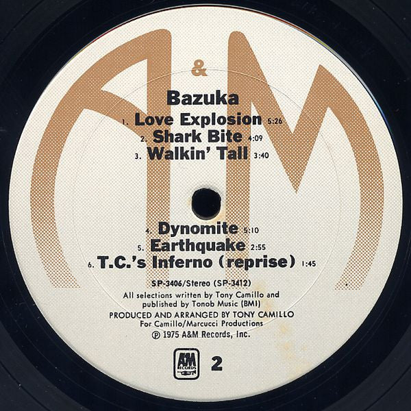 Tony Camillo's Bazuka : Bazuka (LP, Album)