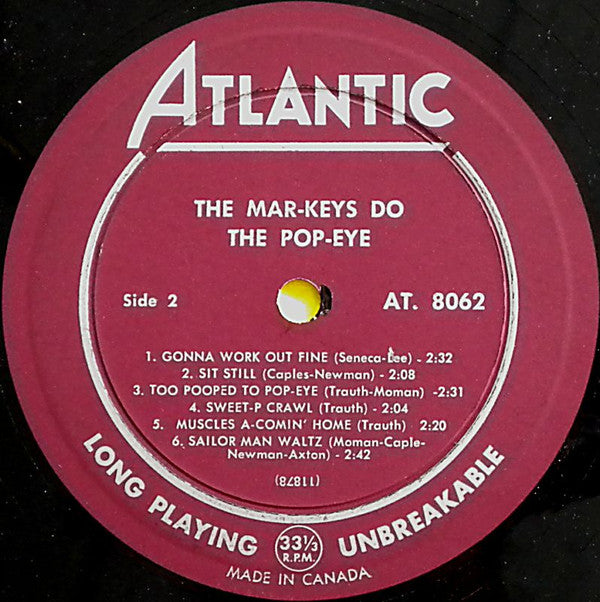 The Mar-Keys : Do The Pop-Eye (LP, Album, Mono)