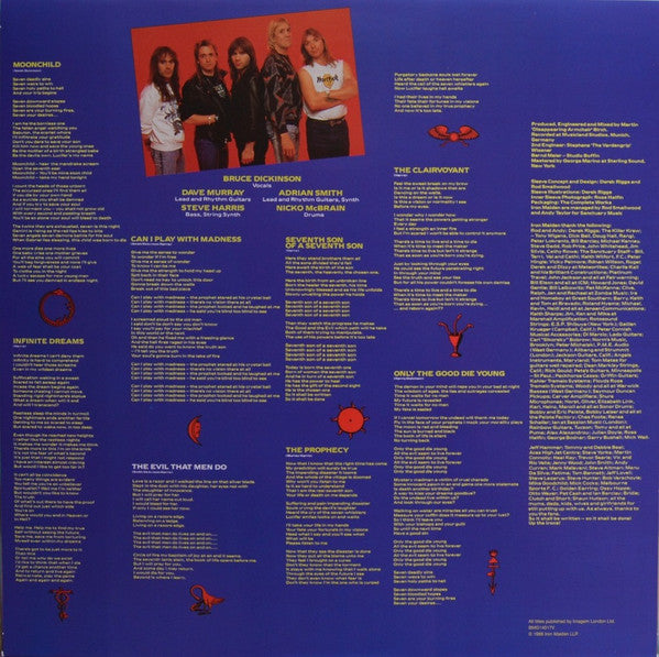 Iron Maiden : Seventh Son Of A Seventh Son (LP, Album, RE, 180)