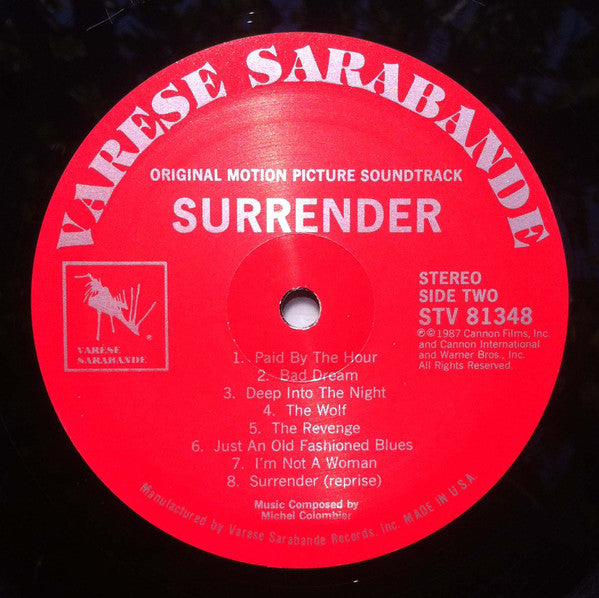 Michel Colombier : Surrender (Original Motion Picture Soundtrack) (LP)