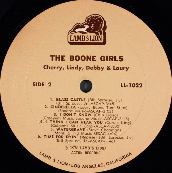 The Boones : The Boone Girls (LP, Album)