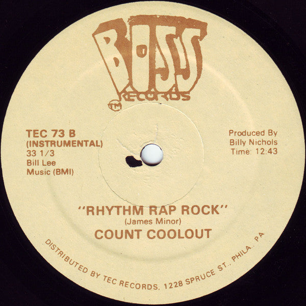 Count Coolout : Rhythm Rap Rock (12")