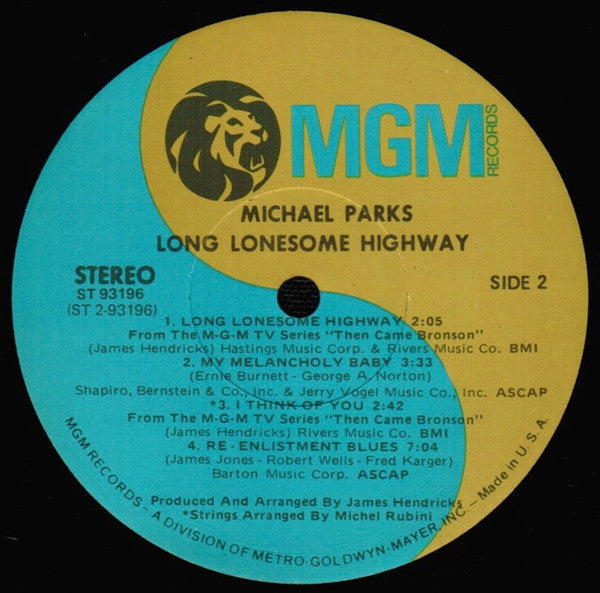 Michael Parks (3) : Long Lonesome Highway (LP, Album, Club, Cap)