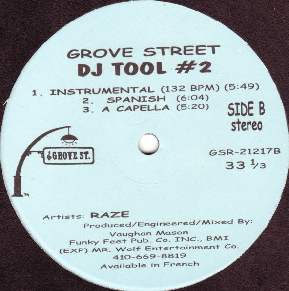 Raze / Mistawrek : Grove Street DJ Tool #2 (12")