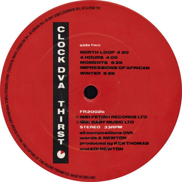 Clock DVA : Thirst (LP, Album)