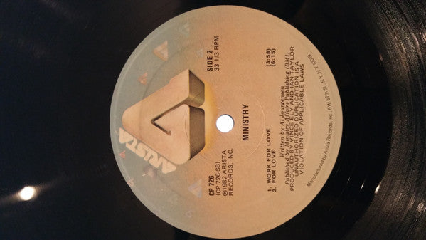 Ministry : Work For Love (12")