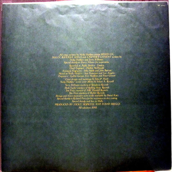 Nicky Hopkins : The Tin Man Was A Dreamer (LP, Album, Pit)