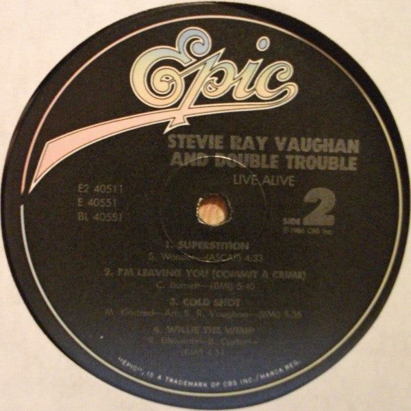 Stevie Ray Vaughan And Double Trouble* : Live Alive (2xLP, Album, Gat)
