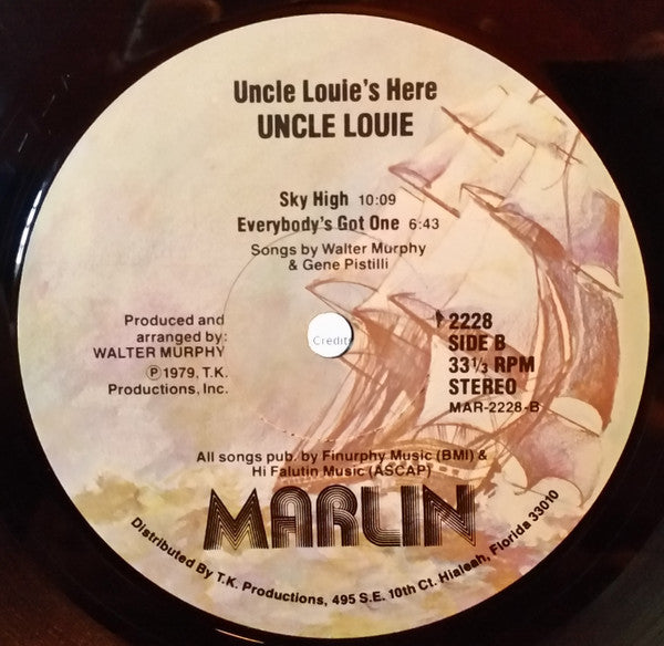 Uncle Louie : Uncle Louie's Here (LP, Album, PRC)