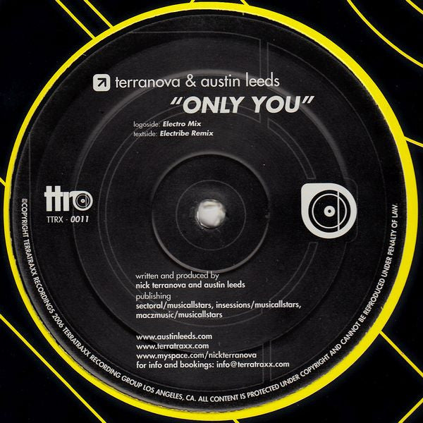 Nick Terranova & Austin Leeds : Only You (12")