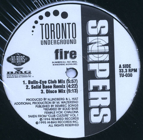 Snipers : Fire (12")