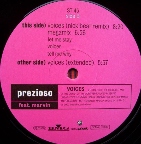 Prezioso Feat. Marvin : Voices (12")