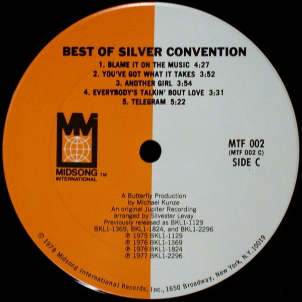 Silver Convention : Best Of Silver Convention (2xLP, Comp, Gat)