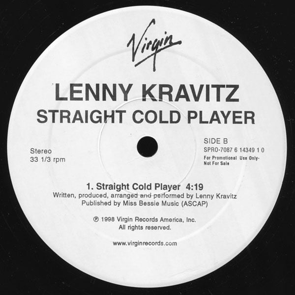 Lenny Kravitz : American Woman / Straight Cold Player (12", Promo)