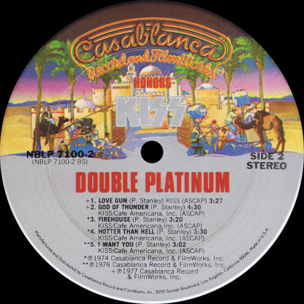 Kiss : Double Platinum (2xLP, Album, Comp, San)