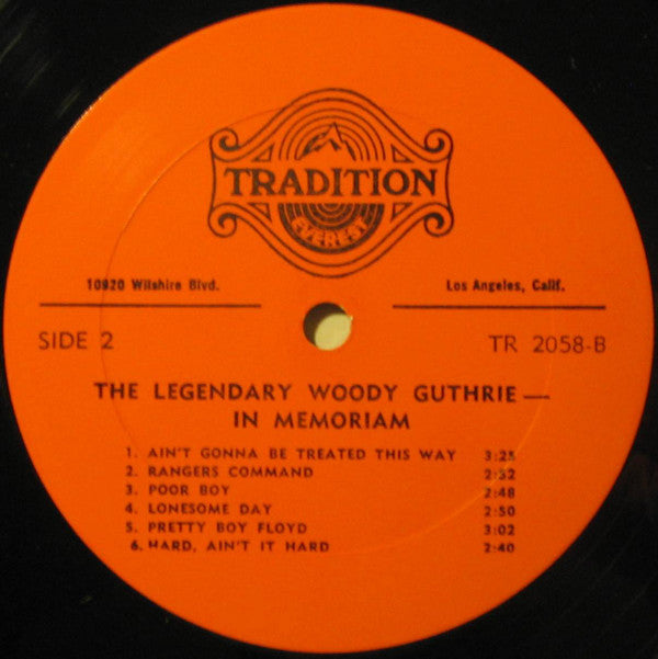 Woody Guthrie : In Memoriam (LP, Comp)