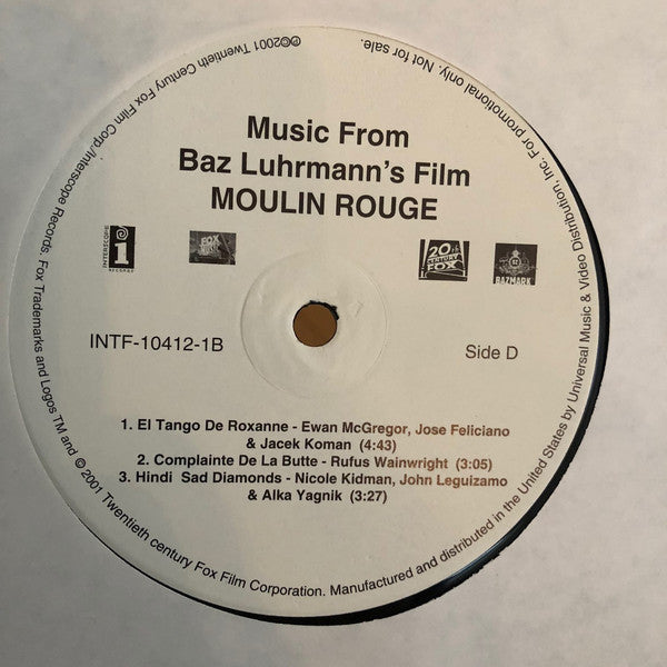 Various : Moulin Rouge - Music From Baz Luhrmann's Film (2xLP, Album, Promo)