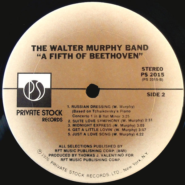 Walter Murphy & The Big Apple Band : A Fifth Of Beethoven (LP, Album, Ter)
