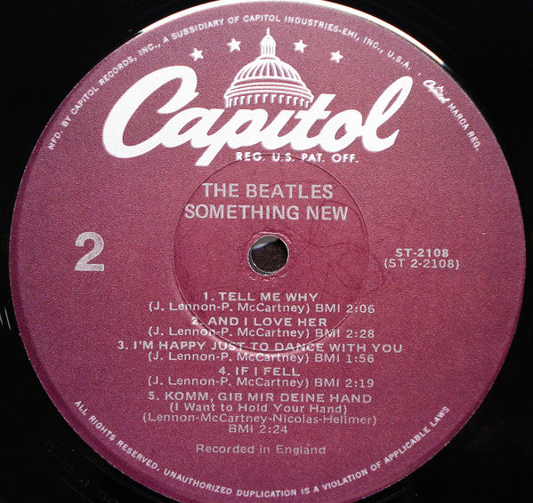 The Beatles : Something New (LP, Album, RE, Jac)
