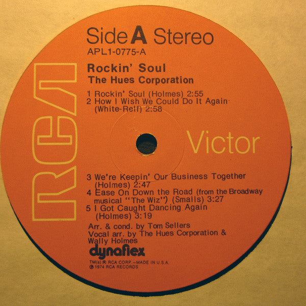 The Hues Corporation : Rockin' Soul (LP, Album)